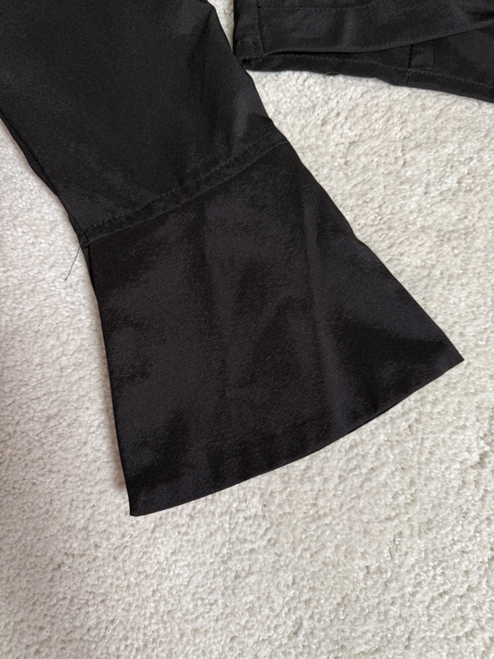 Twist-Front Cropped Blouse with Collared Neck - Black - Picture 7 of 14